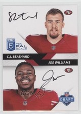 2017 Donruss Elite Pen Pals Duals Joe Williams CJ Beathard #PP-SF Auto 2r5