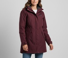 Veste Jack Wolfskin Texapore Femme Grande Doublée Bourgogne Zip Ajustable