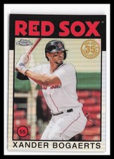 2021 Topps Chrome 1986 35th Anniversary #86BC-8 Xander Bogaerts Red Sox