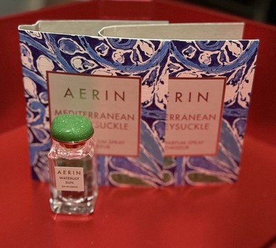 Aerin Waterlily Sun EDP, .14fl.oz./3ml New + 2 Mediterranean Honeysuckle NEW