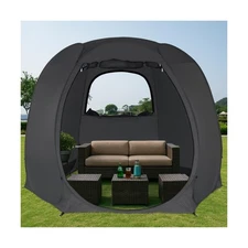 Patio Gazebo Screen House Room, LEEDOR Pop Up Outdoor Gazebo Tent with Roll U...