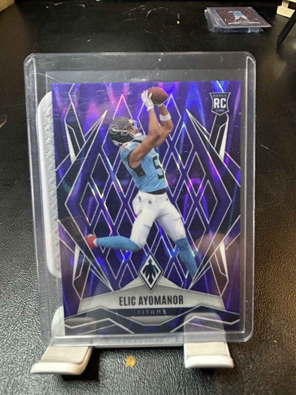 2025 Panini Phoenix - Rookies Elic Ayomanor #167 Purple Seismic /49 (RC)