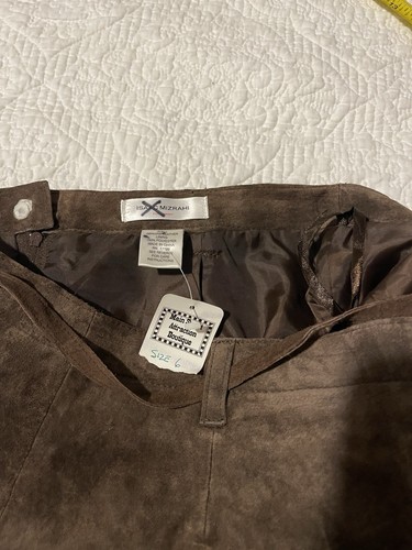 Isaac Mizrahi brauner Echt-Wildlederrock Damengröße 6 - Bild 5 von 7