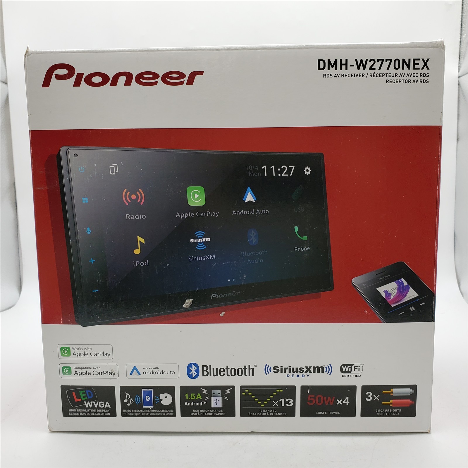 Pioneer DMH-W2770NEX 6.8" 2 DIN Digital Media Receiver - Black