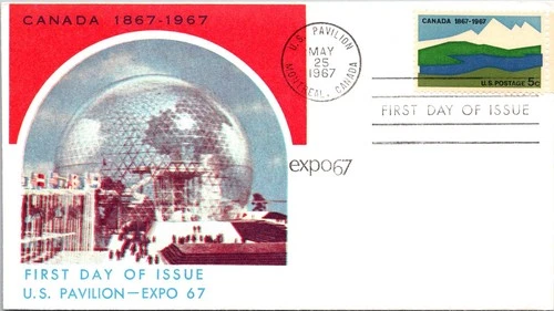 S08-1166, CANADA CENTENNIAL, FIRST DAY COVER