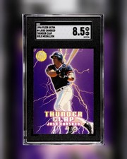 POP 2! 1996 Fleer Ultra Thunder Clap Gold Medallion #4 Jose Canseco SGC 8.5!