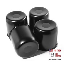 4Pcs 4.88" Push Through Wheel Center Caps Stainless Trailer Hub Cap for Truck