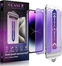 2-Pack Matte Anti Blue Light Screen Protector for iPhone 14 Pro Max 15 16 Plus