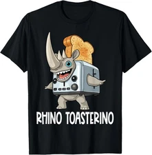 Italian Brainrot Characters Rhino Toasterino Unisex T-Shirt