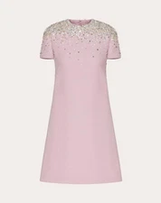 GORGEOUS Valentino Garavani Embroidered A-Line Pink Minidress SZ 38/ 2 US.