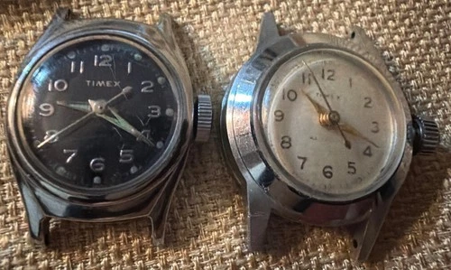 vintage 1950s Timex mechanical watches