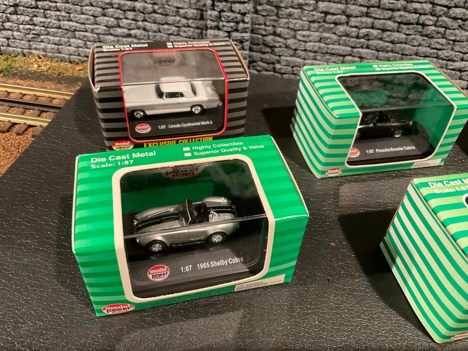 Model Power Minis HO Scale 1:87 Diecast Model Cars. MB,Audi,Mini,Porsche 10 Cars - Image 2 of 4