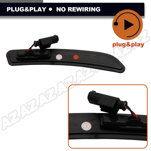 For Mini Cooper 2014-2019 F55 F56 F57 Red LED Side Marker Light Rear Smoked 2pcs - Picture 4 of 9