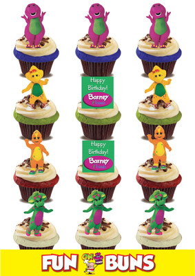 Barney Friends Mix Edible Wafer Standup Cake Toppers Kids Tv