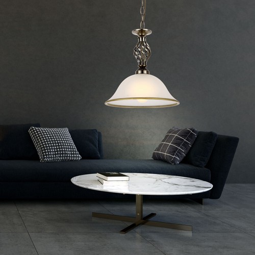 Esszimmerlampe Pendelleuchte Hängeleuchte Glas Altmessing RGB LED Fernbedienung - Bild 8 von 12