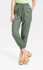 A New Day Women's High-Rise Modern Ankle Jogger Pants Size Small Teal