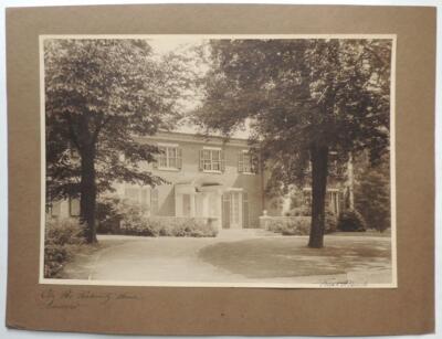 SIGNED 1918 CHI PHI Fraternity House PHOTO Amherst College FRANK WAUGH Design VG