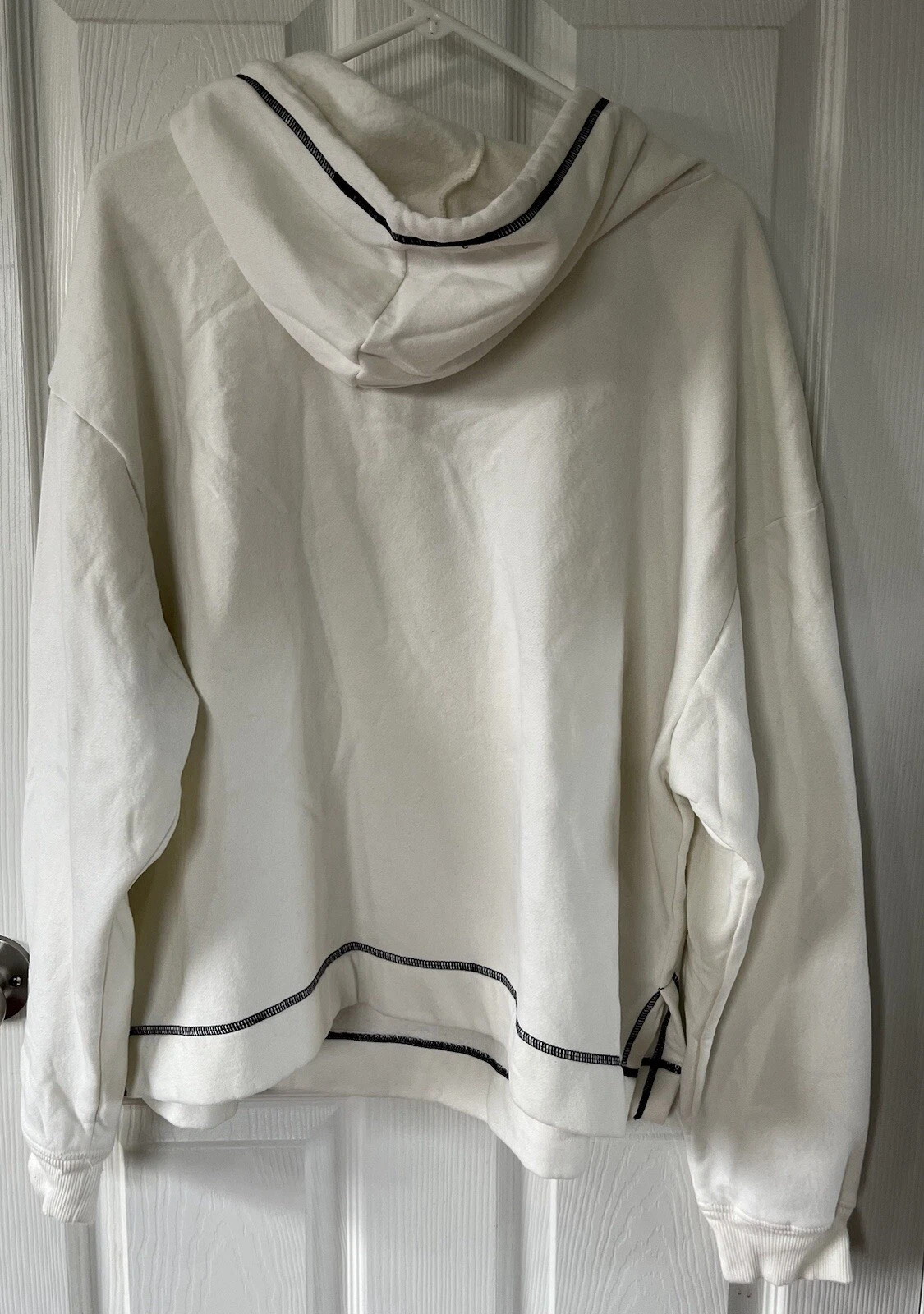 OFF WHITE Felpa con cappuccio Yitty donna Major Label manica lunga EP taglia 2X