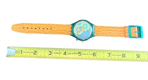 Orologio Vintage 1992 Swatch Cronografo Arancione & Verde Adulto Unisex - Foto 19 di 19