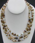 Vintage Extra Long Glass Bead Necklace 50" — photo 1