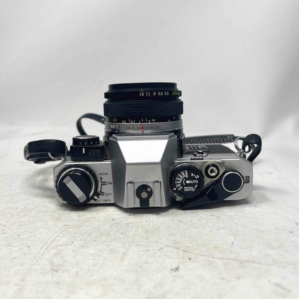 Olympus OM-10 Manual Camera+ Olympus Auto W F3.5 28mm Lens | eBay