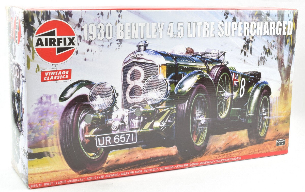Airfix 1930 Bentley 4.5 Litre Supercharged 1:12 Plastic Airfix 1930 Bentley 4.5 Litre Supercharged 1:12 Plastic