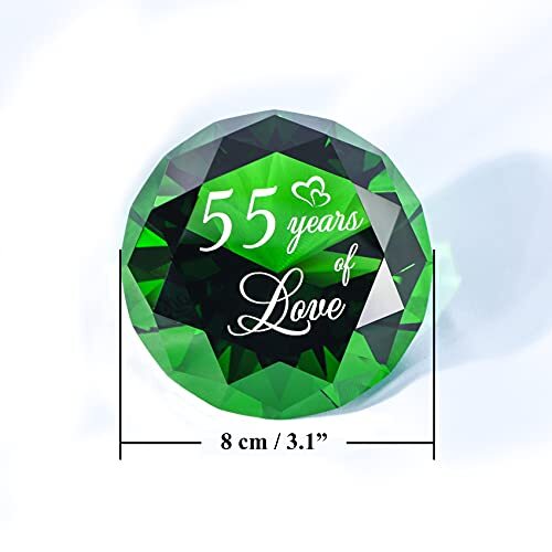 55th Wedding Anniversary Decoration Emerald Wedding Gifts For Parents Love Prese - Picture 5 of 7