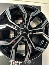 4 CERCHI IN LEGA 17" PER PEUGEOT 2008 CITROEN C3 C4 FIAT 600E JEEP AVENGER BLACK