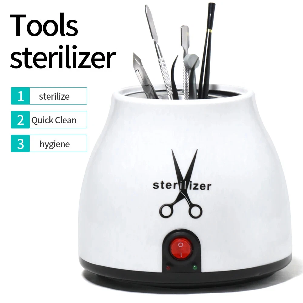 100W Nail Tool Sterilizer Pot High Temperature To Clean Nail Tool Container