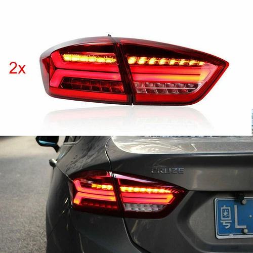 For Chevrolet Cruze Sedan Red LED Rear Lights Assembly LED Tail Lamps 2016-2018 - Picture 3 of 9