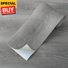 36" x 6" x 0.25" Pack Of 10 Wall Panel Vinyl Wood, Gray
