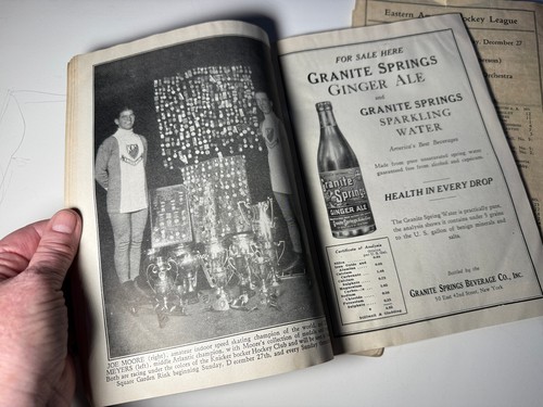 VTG 1925 PROGRAM +PLAYER I.D MADISON SQUARE GARDEN AMATEUR HOCKEY LEAGUE INSERT - Picture 10 of 12