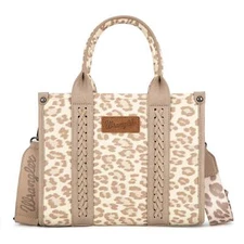 WG133-81203S Wrangler Leopard Print Concealed Carry Tote/Crossbody