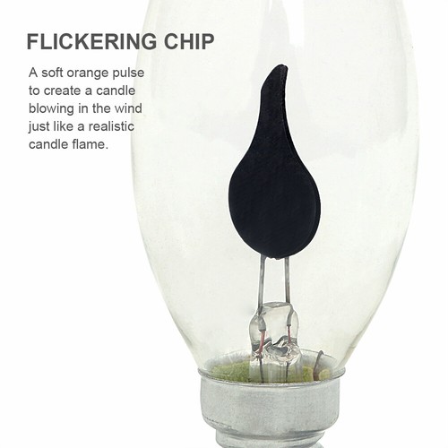 5x LED Bulb Candle Light Flame Effect Lamp E14 E27 3W 220V Home Decor Lighting - Picture 11 of 23