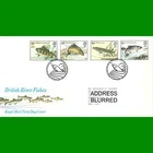 UK FDC British River Fishes Commemorative Royal Mail First Day Cover, 26.1.1983
