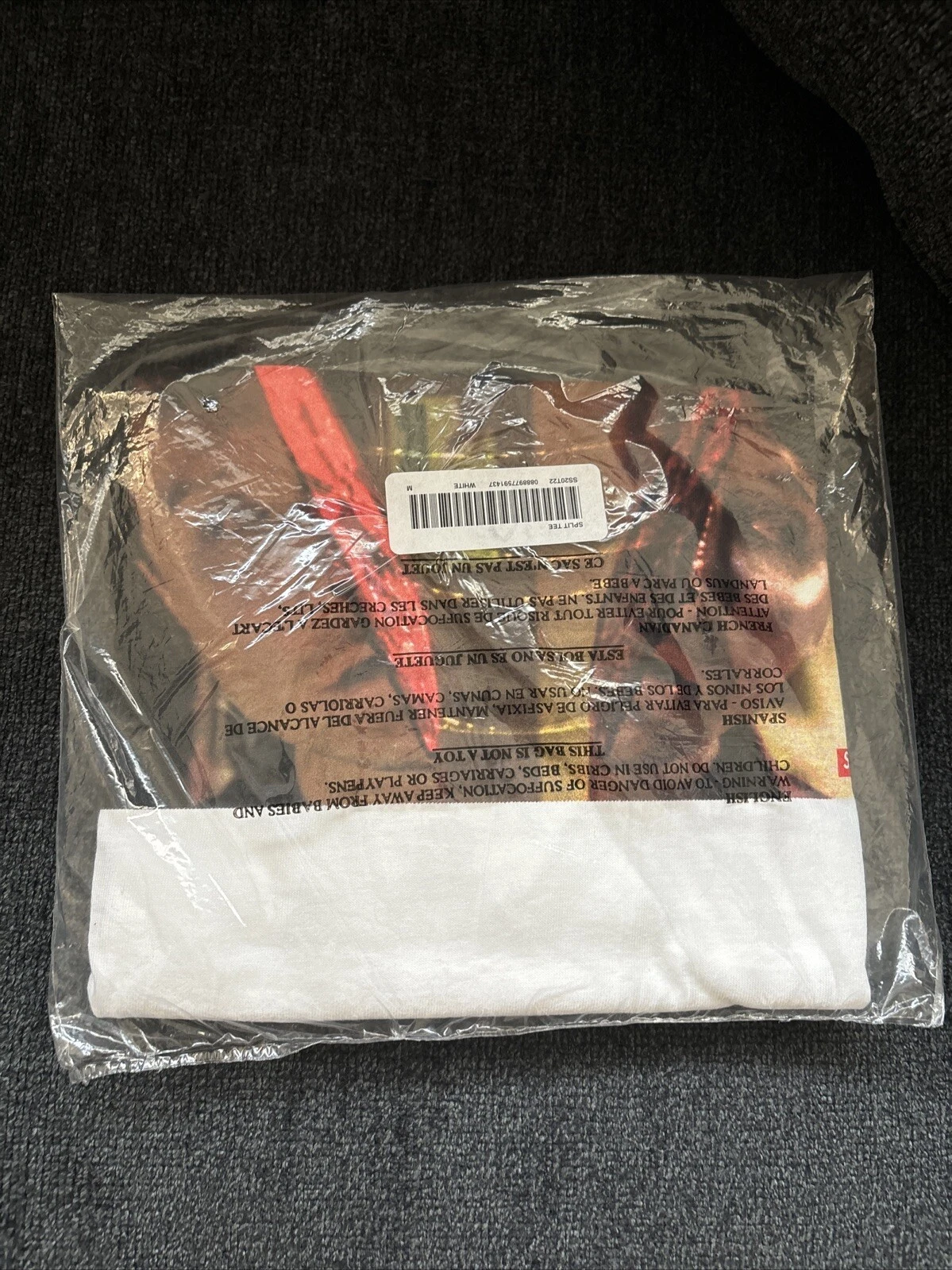 Tee shirt Supreme Split NEUF scellé SS20 blanc moyen