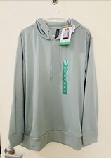 Mondetta Women's Size XL Performance Hoodie Fleece Side Pockets New - Green
