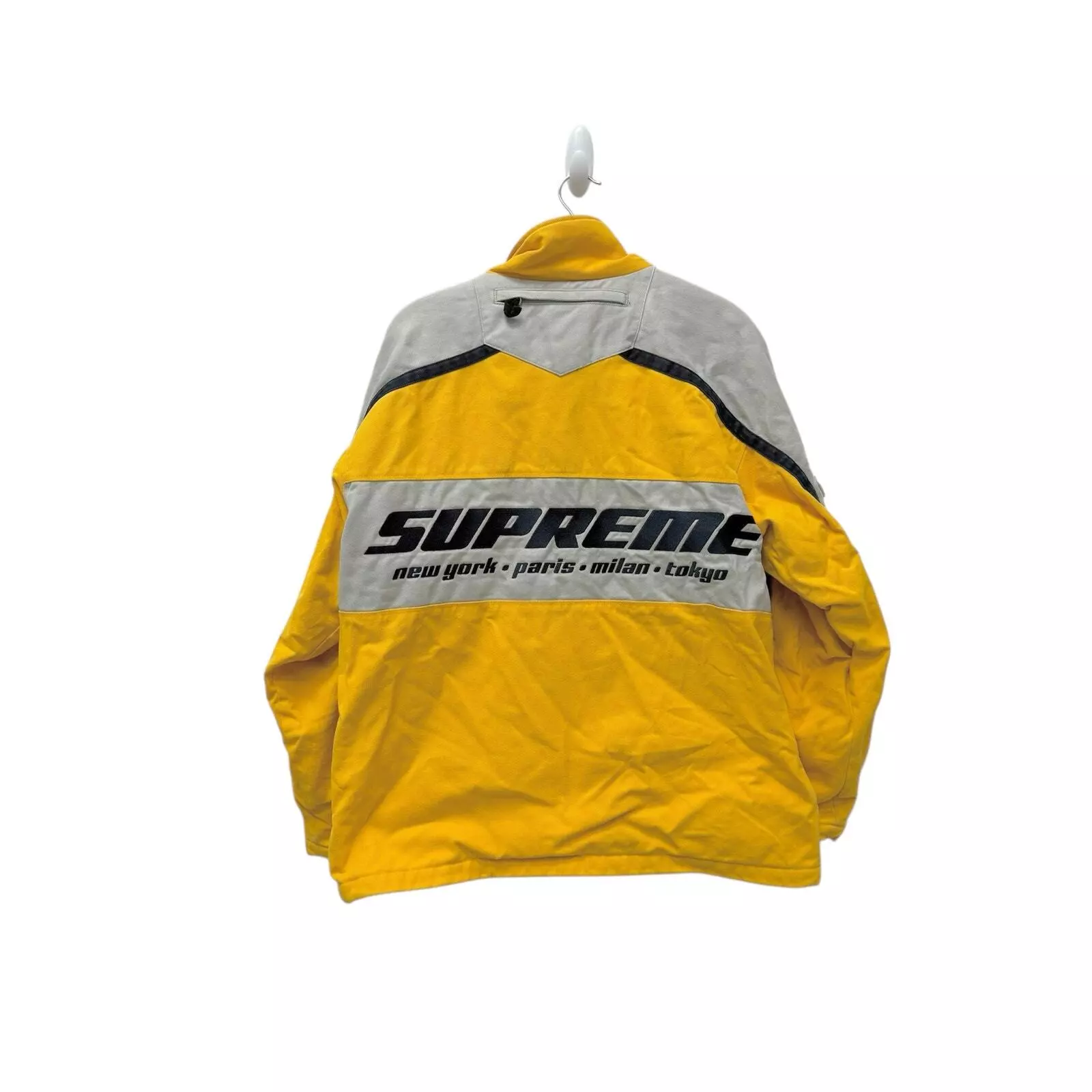 Veste zippée jaune en sergé brossé Supreme homme taille M
