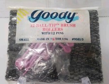 Goody Ball Tip Brush Rollers 12 Count Small Sealed 1989 Vintage Pink 80s