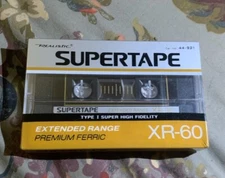 SEALED Realistic SUPERTAPE XR-60 Super Type 1 High Fidelity Cassette Tape NEW