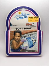 Intex The Wet Set Puff n Play Soft Boat Vintage 1990’s Pool Bath Toy Toys ‘R’ Us