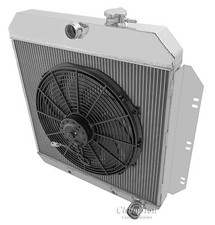 1960 1961 1962 Ck Chevy Apache Pickup Truck 3 Row Wr Radiator 16 Fan