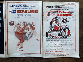 Intellivision Instruction ONLY Lot  Guides Manuals  - Astrosmash - MLB - Bowling
