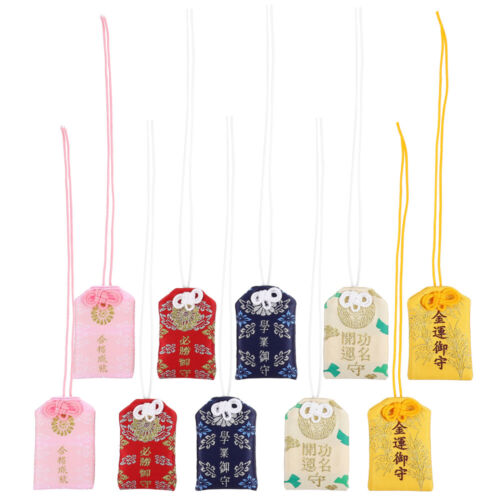 10pcs Japanese Omamori Charms for Blessing and Fortune - Picture 1 of 12