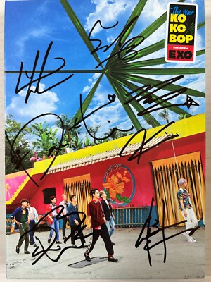 EXO [KOKOBOP] All Member Autographed Signed Album Mint | eBay