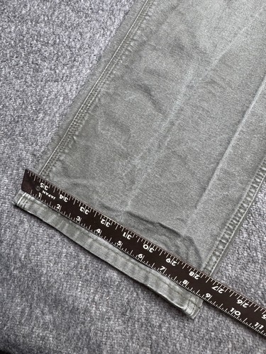 Carhartt B-11 MOS Jeans Mens 31 Green Canvas Pants Work Straight Leg Canvas - Picture 6 of 9