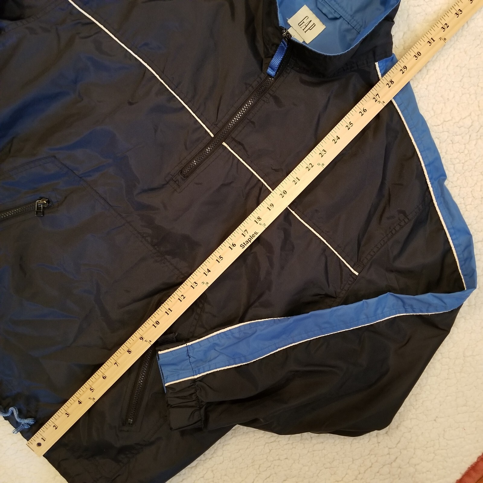 Gap Windbreaker Men's Large Blue Pullover Jacket … - image 3