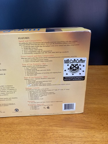 US Robotics Mac & Fax Sportster 14,400 Fax / Data Modem Vintage Boxed Macintosh - Afbeelding 21 van 22