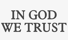 IN GOD WE TRUST Vinyl Decal Sticker Car Window Wall Bumper Jesus Christian Love