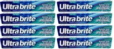 Lot 8 x Ultra Brite Cool Mint Toothpaste w/ Baking Soda & Peroxide 6 oz Each